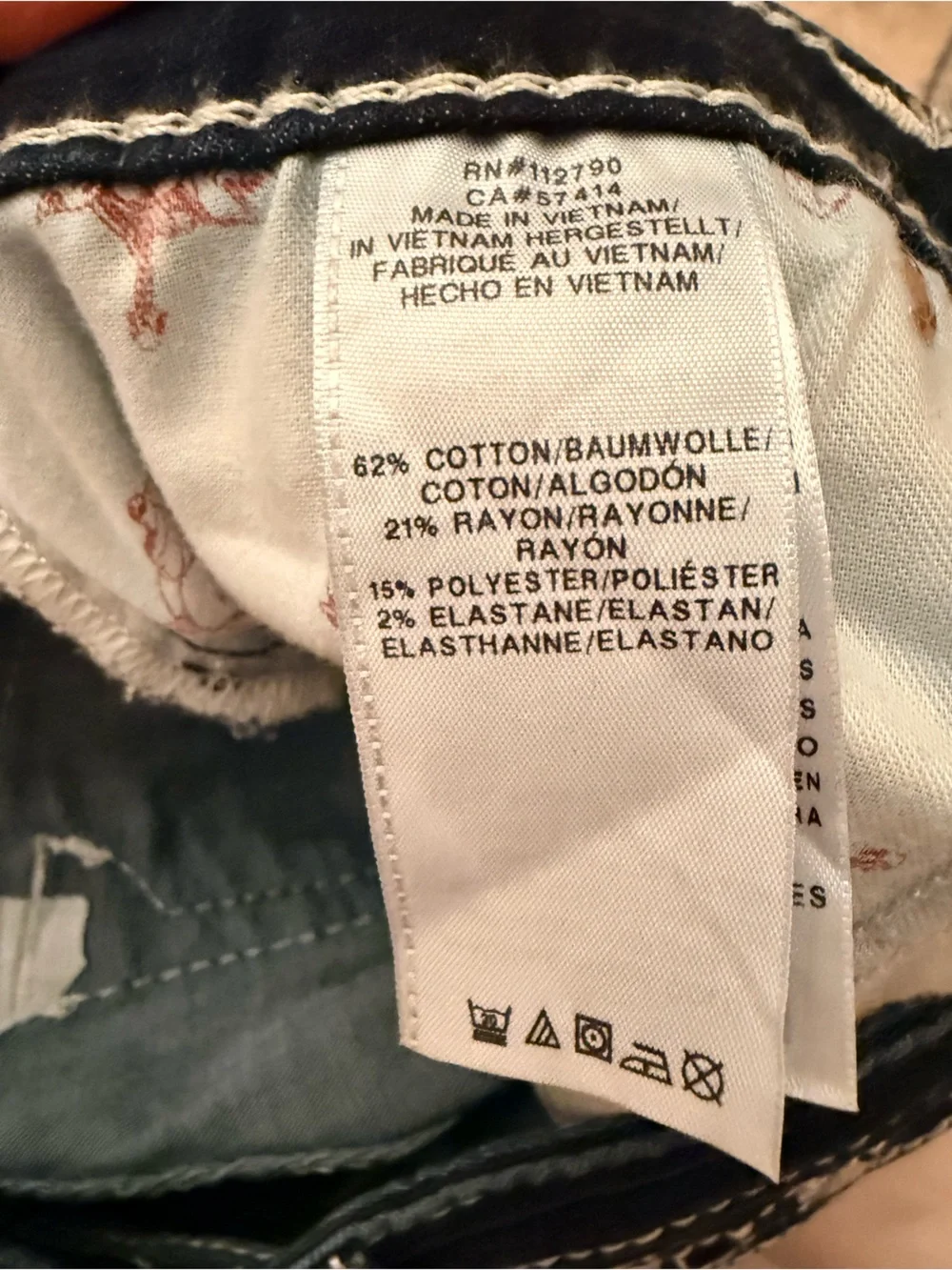 True Religion Naturaline Big T Skinny Flap Jeans Size 28 - Picture 4 of 14